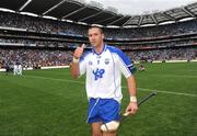 17 August 2008; Waterford's Dan Shanahan celebrates after the match. GAA Hurling All-Ireland Senior Championship Semi-Final, Tipperary v Waterford, Croke Park, Dublin. Picture credit: Stephen McCarthy / SPORTSFILE