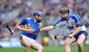 17 August 2008; Eoin Kelly, Tipperary, in action against Kevin Moran, Waterford. GAA Hurling All-Ireland Senior Championship Semi-Final, Tipperary v Waterford, Croke Park, Dublin. Picture credit: Pat Murphy / SPORTSFILE