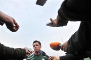 18 August 2008; Republic of Ireland's Steve Finnan during a pitchside interview after squad training. Bislett Stadium, Oslo, Norway. Picture credit: David Maher / SPORTSFILE