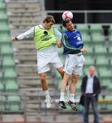 18 August 2008; Republic of Ireland's Steve Finnan, right in action against his team-mate Daryl Murphy during squad training. Bislett Stadium, Oslo, Norway. Picture credit: David Maher / SPORTSFILE