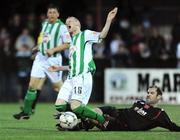 18 August 2008; Mark Duggan, Bray Wanderers, in action against Trevor Vaughan, Dundalk. FAI Ford Cup Fourth Round Replay, Dundalk v Bray Wanderers, Oriel Park, Dundalk, Co. Louth. Photo by Sportsfile