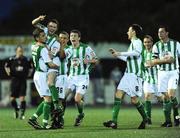18 August 2008; Patrick Kavanagh, 2nd from left, Bray Wanderers, is congratulated by team-mates after scoring his side's second goal. FAI Ford Cup Fourth Round Replay, Dundalk v Bray Wanderers, Oriel Park, Dundalk, Co. Louth. Photo by Sportsfile