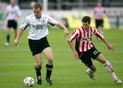 19 August 2008; David O'Connell, Kildare County, in action against Thomas Stewart, Derry City. FAI Ford Cup Fourth Round, Derry City v Kildare County, Brandywell, Derry. Picture credit: Oliver McVeigh / SPORTSFILE