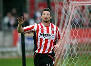 19 August 2008; Derry City's Clive Delaney celebrates after scoring his side's second goal. FAI Ford Cup Fourth Round, Derry City v Kildare County, Brandywell, Derry. Picture credit: Oliver McVeigh / SPORTSFILE