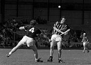 8 August 1982. Billy Fitzpatrick of Kilkenny in action against Jimmy Cooney of Galway during the All-Ireland Hurling semi-final match between Kilkenny and Galway at Croke Park, Dublin. Photo by Ray McManus/Sportsfile