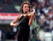 27/7/97 Croke Park, American Bowl, Pittsburgh Steelers v Chicago Bears. Picture features Irish band The Corrs who performed during the half-time interval. Photograph: © SPORTSFILE / Brendan Moran.