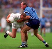 12 August 2000;  Willie McCreery, Kildare, in action against Brian Stynes, Dublin. Dublin v Kildare, Leinster Football Final Replay, Croke Park, Dublin. Picture credit; Damien Eagers/SPORTSFILE