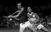 1 September 1985; Brendan Lynskey, Galway, left, in action against Tom Conneelly, Offaly,  Offaly v Galway, All Ireland hurling Final, Croke Park, Dublin. Picture credit; Ray McManus/SPORTSFILE