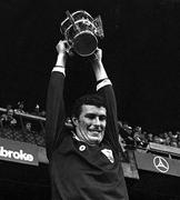 7 September 1980; Galway captain Joe Connolly lifts the Liam MacCarthy Cup after victory over Limerick. All Ireland Hurling Final, Galway v Limerick, Croke Park, Dublin. Photo by Ray McManus/Sportsfile