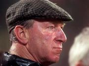 Former Rep of Ireland manager Jack Charlton watches on during the European Championship quailifing game against Portugal in Lisbon 15/11/96. Soccer. Pic David Maher/SPORTSFILE.