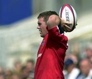 12 August 2000; John Fogarty, Munster. Rugby. Picture credit; Matt Browne/SPORTSFILE*EDI*