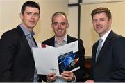 13 June 2015; Sports Surgery Clinic, Dublin, hosted a Conference on “Concussion: Diagnosis and Rehabilitation” on Saturday, at which details of Post Concussion Assessment Pathway, a new concussion treatment process and research project on the condition, was announced. Pictured are, from left, Physiotherapist Enda King, legendary Jockey Ruby Walsh and Colm Fuller, Lead Musculoskeletal Physiotherapist, SSC. See www.sportssurgeryclinic.com for more information. Picture credit: Cody Glenn / SPORTSFILE