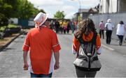 14 June 2015; Armagh supporters make their way to the ground ahead of the game. Ulster GAA Football Senior Championship Quarter-Final, Armagh v Donegal. Athletic Grounds, Armagh. Picture credit: Brendan Moran / SPORTSFILE