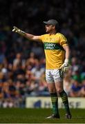 14 June 2015; Kerry goalkeeper Brendan Kealy issues instructions to his team-mates. Munster GAA Football Senior Championship Semi-Final, Kerry v Tipperary. Semple Stadium, Thurles, Co. Tipperary. Picture credit: Ray McManus / SPORTSFILE