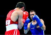 16 June 2015; Diego Ferrer Pereira, Spain, during his Men's Boxing Bantam 56kg Round of 32 bout with Nicolae Andreiana, Romania. 2015 European Games, Crystal Hall, Baku, Azerbaijan. Picture credit: Stephen McCarthy / SPORTSFILE