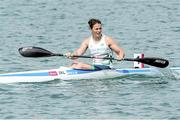 16 June 2015; Jenny Egan, Ireland, after competing in the B final of the Canoe Sprint Women's Kayak Single (K1) 500m event. 2015 European Games, Mingachevir, Baku, Azerbaijan. Picture credit: SPORTSFILE