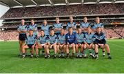 17 September 1995; The Dublin panel, back row, left to right, Paul Clarke, Mick Galvin, Ciarán Walsh, Paul Bealin, Brian Stynes, Paddy Moran, Keith Barr, front row, left to right, Jason Sherlock, Jim Gavin, Dessie Farrell, Paul Curran, John O'Leary, Keith Galvin, Mick Deegan, and Charlie Redmond before the All-Ireland Football Final match between Dublin and Tyrone at Croke Park in Dublin. Photo by Ray McManus / SPORTSFILE