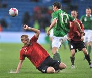 20 August 2008; Daryl Murphy, Republic of Ireland, in action against John Arne Riise, Norway. International Friendly, Norway v Republic of Ireland, Ullevall Stadium, Oslo, Norway. Picture credit: David Maher / SPORTSFILE