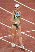 21 August 2008; Olive Loughnane, 2046, Ireland, after the Women's 20km Walk Final, where she finished 7th with a personal best time of 1:27.45. Beijing 2008 - Games of the XXIX Olympiad, National Stadium, Olympic Green, Beijing, China. Picture credit: Brendan Moran / SPORTSFILE