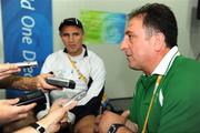 21 August 2008; Boxing head coach Billy Walsh and technical coach Zaur Antia, right, at a press conference in the Athlete's Village. Beijing 2008 - Games of the XXIX Olympiad, National Stadium, Athlete's Village, Beijing, China. Picture credit: Ray McManus / SPORTSFILE