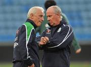 19 August 2008; Republic of Ireland assistant manager Liam Brady with manager Giovanni Trapattoni during squad training. Ullevall Stadium, Oslo, Norway. Picture credit: David Maher / SPORTSFILE