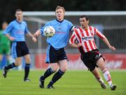 22 August 2008; Mark Farren, Derry City, in action against Conor Kenna, UCD. eircom League of Ireland Premier Division, UCD v Derry City, UCD Bowl, Dublin. Picture credit: Brian Lawless / SPORTSFILE
