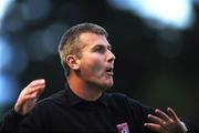 22 August 2008; Derry City manager Stephen Kenny. eircom League of Ireland Premier Division, UCD v Derry City, UCD Bowl, Dublin. Picture credit: Brian Lawless / SPORTSFILE