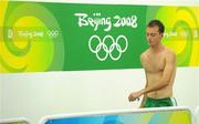 23 August 2008; Alistair Cragg, Ireland, leaves the track after the Men's 5000m Final, which he failed to finish. Beijing 2008 - Games of the XXIX Olympiad, National Stadium, Olympic Green, Beijing, China. Picture credit: Brendan Moran / SPORTSFILE