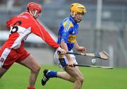 23 August 2008; Pa Bourke, Tipperary, in action against Mark Craig, Derry. Bord Gais GAA Hurling U21 All-Ireland Championship Semi-Final - Tipperary v Derry, Cusack Park, Mullingar. Picture credit: Matt Browne / SPORTSFILE