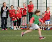 19 June 2015; Action during the Forest Feast Little Athletics Jamboree in Athlone. Athlone Institute of Technology, Athlone, Co. Westmeath. Picture credit: Seb Daly / SPORTSFILE