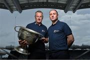18 June 2015; Pictured at the launch of the Bord Gáis Energy Legends Tour are former All-Ireland winning captain’s John O’Leary, Dublin, left, and Eoin Kelly, Tipperary. Former All-Ireland winning captain’s Eoin Kelly, Tipperary, and John O’Leary, Dublin, were at Croke Park today to launch the 2015 Bord Gáis Energy Legends Tour Series.  Each will host a tour of GAA Headquarters later this summer along with many more well-known GAA stars. Further information available at www.crokepark.ie/gaa-museum. Croke Park Dublin. Picture credit: Ramsey Cardy / SPORTSFILE