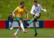 18 June 2015; Dillon Sheridan, Ireland, in action against Ben Atkins, Australia. This tournament is the only chance the Irish team have to secure a precious qualifying spot for the 2016 Rio Paralympic Games. 2015 CP Football World Championships, Ireland v Australia. St. George’s Park, Tatenhill, Burton-upon-Trent, Staffordshire, United Kingdom. Picture credit: Magi Haroun / SPORTSFILE