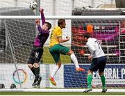 18 June 2015; Simon L'Estrange, Ireland, in action against Ben Atkins, Australia. This tournament is the only chance the Irish team have to secure a precious qualifying spot for the 2016 Rio Paralympic Games. 2015 CP Football World Championships, Ireland v Australia. St. George’s Park, Tatenhill, Burton-upon-Trent, Staffordshire, United Kingdom. Picture credit: Magi Haroun / SPORTSFILE