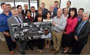 18 June 2015; Attendees, left to right, Francis McGee, Declan Keogh, Fergus McArdle, Anita Smith, Sean Shields, Rita Shah, Brian Finnegan, Jane Tripipatkul, Teresa Lordan, Barry Lyntham, Elizabeth McMahon, Patrick McFadden, Brendan McGowan, Nudie Hughes, Michael Callan, Simon Mooney, Mary Day, Anthony McCann and Thomas Fitzpatrick at the launch of the Shabra Charity Fundraising for the Genomic Sequencing Equipment for the Mater Hospital. Croke Park, Dublin. Picture credit: Cody Glenn / SPORTSFILE