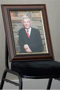 18 June 2015; A portrait of the late Oliver Brady on display at the launch of the Shabra Charity Fundraising for the Genomic Sequencing Equipment for the Mater Hospital. Croke Park, Dublin. Picture credit: Cody Glenn / SPORTSFILE