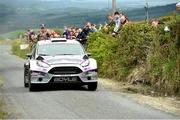 19 June 2015; Declan Boyle and Brian Boyle, Ford Fiesta WRC, in action on SS 1 Trentagh, Letterkenny. Donegal International Rally 2015. Picture credit: Philip Fitzpatrick / SPORTSFILE