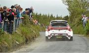 19 June 2015; Stephen Wright and Mikie Galvin, Fiesta RS, in action on SS 1 Trentagh, Letterkenny. Donegal International Rally 2015. Picture credit: Philip Fitzpatrick / SPORTSFILE