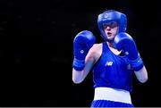 19 June 2015; Ceire Smith, Ireland, during her Women's Boxing Fly 51kg Round of 16 bout with Camilla Johansen, Norway. 2015 European Games, Crystal Hall, Baku, Azerbaijan. Picture credit: Stephen McCarthy / SPORTSFILE