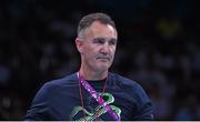19 June 2015; Team Ireland coach Billy Walsh during the Women's Boxing Fly 51kg Round of 16 bout between Ceire Smith, Ireland, and Camilla Johansen, Norway. 2015 European Games, Crystal Hall, Baku, Azerbaijan. Picture credit: Stephen McCarthy / SPORTSFILE