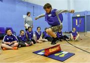 19 June 2015; Liviu Ungureanu, 4th Class pupil from Bray School Project National School, in action during the Forest Feast Jamboree. Ballywaltrim Community Centre, Bray, Co. Wicklow. Picture credit: Matt Browne / SPORTSFILE