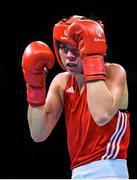 19 June 2015; Savannah Marshall, Great Britain, during her Women's Boxing Middle 75kg Round of 16 bout with Nouchka Fontijn, Netherlands. 2015 European Games, Crystal Hall, Baku, Azerbaijan. Picture credit: Stephen McCarthy / SPORTSFILE