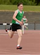 19 June 2015; Bobby Crowley, Knockneg College, on his way to winning the Boys 1500m. GloHealth Tailteann Inter Provincial Track and Field Championships. Morton Stadium Santry, Dublin. Picture credit: Piaras Ó Mídheach / SPORTSFILE