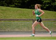 19 June 2015; Emma O'Brien, Dominican College Wicklow, in action during the Girls 1500m. GloHealth Tailteann Inter Provincial Track and Field Championships. Morton Stadium Santry, Dublin. Picture credit: Piaras Ó Mídheach / SPORTSFILE