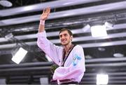 19 June 2015; Isaev Radik, Azerbaijan, after winning gold in the Men's Taekwondo over 80kg event. 2015 European Games, Crystal Hall, Baku, Azerbaijan. Picture credit: Stephen McCarthy / SPORTSFILE