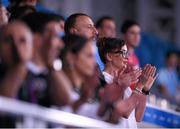 19 June 2015; Ilham Aliyev the President of Azerbajian with the First Lady Mehriban Aiiyev during the Taekwondo finals at the Crystal Hall. 2015 European Games, Baku, Azerbaijan. Picture credit: Stephen McCarthy / SPORTSFILE
