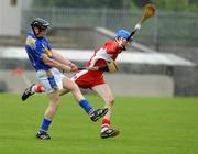 23 August 2008; Thomas McGrath, Tipperary, in action against Niall Holley, Derry. Bord Gais GAA Hurling U21 All-Ireland Championship Semi-Final - Tipperary v Derry, Cusack Park, Mullingar. Picture credit: Matt Browne / SPORTSFILE