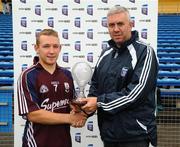 23 August 2008; Kilkenny's Richie Hogan is presented with the Man of the Match award by former Cork goalkeeper Ger Cunningham. Bord Gais GAA Hurling U21 All-Ireland Championship Semi-Final - Galway v Kilkenny, Semple Stadium, Thurles. Picture credit: Damien Eagers / SPORTSFILE