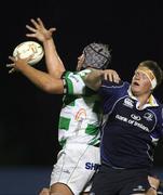 23 August 2008; Cornell Van Zyl, Benetton Treviso, in action against Malcom O'Kelly, Leinster. Pre-season friendly, Benetton Treviso v Leinster, Stadio Communale di Monigo, Treviso, Italy. Picture credit: Daniele Resini / SPORTSFILE