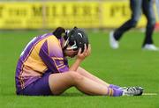 24 August 2008; Una Leacy, Wexford, after the final whistle. Gala All-Ireland Camogie Semi-Final, Wexford v Galway, Nowlan Park, Kilkenny. Picture credit: Matt Browne / SPORTSFILE