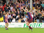 24 August 2008; Therese Maher, Galway, celebrates at the final whistle. Gala All-Ireland Camogie Semi-Final, Wexford v Galway, Nowlan Park, Kilkenny. Picture credit: Matt Browne / SPORTSFILE